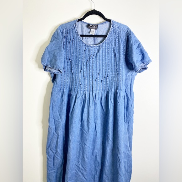 Vintage More Jazz Denim Dress - Picture 2 of 10